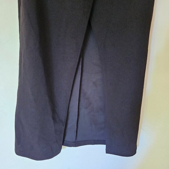 MESHKI Mercer Bandeau Midi Dress XS Black Strappless Bodycon Sexy Holiday Party - Picture 7 of 11